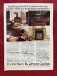 Vermont Castings 1983 Print Ad Wood Burning Stoves & Fireplaces Home Heat. Fixed Price $8.00.