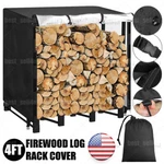 4FT Firewood Log Rack Cover Storage Waterproof Outdoor Holder Heavy Duty. Fixed Price $19.99.