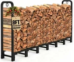 Amagabeli 8FT Firewood Rack Outdoor Heavy Duty Logs Holder For Fireplace .... Fixed Price $115.94.