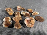 Fire Agate Tumbled, 82 10 In Lot Mexico, Excellent Collection, Need Work. Fixed Price $60.00.