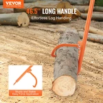Log Peavey 46.5 Metal Handle Lifter Max 19 Opening Roller. Fixed Price $74.99.