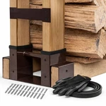 Tidyboss 2PACK Firewood Bracket Outdoor Fireplace Log Storage Lumber. Fixed Price $46.11.