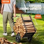 Firewood Log Cart 250 Lbs Capacity Outdoor And Indoor Rack Storage. Fixed Price $75.60.