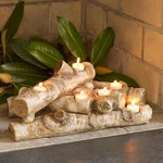 Plow & Heart Log Candle Holder. Fixed Price $54.00.