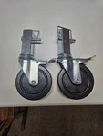 Metaltech I-C1CAS5 Heavy Duty 5" Caster With No Locking Pin. Fixed Price $20.00.