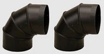 Imperial BM0015 7" Dia. Stove Pipe Elbow 90 Adjustable Black 24 Gauge Steel. Fixed Price $44.99.