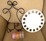 Southern Living Home Dress Up Plate & Wrought Iron Stand + Ribbon Mint. Fixed Price $44.95.