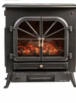 Burkfield Astor HM-245 Electric Fireplace Adjustable Flame & Thermostat Heater. Fixed Price $318.00.