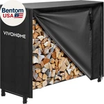 4FT Heavy Duty Indoor Outdoor Firewood Storage Log Rack And Cover Combo Set With. Fixed Price $129.14.