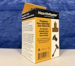 Fireplace Gas Kit, Straight Valve, Black Finish Key & Flange Pro-flex New. Fixed Price $17.46.