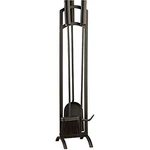 Panacea Black Matte Steel Fireplace Tool Set. Fixed Price $44.75.