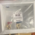 Jones Stephens Washing Machine Valve Box 1/2 Pex R/o Plastic Brass B05742. Fixed Price $15.00.