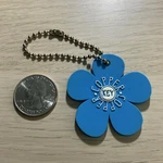 Copper Blue And White Keychain Ring #42291. Fixed Price $6.40.