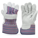 Cowhide Leather Work Gloves With Suede Finish Palm Rubberized Safety Cuff, 5 .... Fixed Price $27.67.