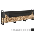 Vevor 12.7FT Outdoor Firewood Rack With Cover, 152X14.2X46.1IN,HEAVY Duty. Fixed Price $281.97.