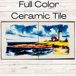 Magnetic Full Color Ceramic Tile Set For Harman P-series Stoves Lighthouse. Fixed Price $84.99.