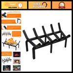 Heavy Duty 17" Steel Fireplace Grate For Pit, Wood Log Rack & Indoor/outdoo. Fixed Price $79.99.