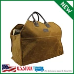 Heavy Duty Wax Canvas Log Carrier Tote,large Bag,durable Hold. Fixed Price $45.99.