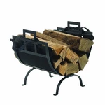 Pleasant Hearth Log Holder With Canvas Tote Carrier Black. Fixed Price $56.10.