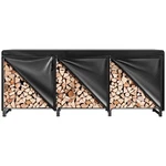 Firewood Rack 10 Ft Heavy Duty Outdoor With Cover Black VH1669 Vivohome Storage. Fixed Price $179.99.