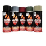 Bright High Temperature Stove, Chimney & Fireplace Paint 12OZ. Aerosol Can. Fixed Price $21.99.