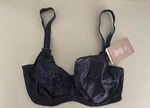 Gorsenia Bra;balconette Bra;unlined Bra;unpadded Bra;polish Bra;blue Bra.. Fixed Price $50.00.