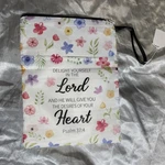 Premium Canvas Bible Covers For Women, Flower Carrier Girls, Teens - Floral. Fixed Price $9.99.