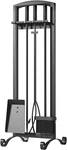 5-PIECE Handcrafted Fireplace Tools Set For Indoor & Outdoor Use Black. Fixed Price $65.99.