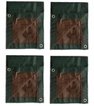Tru-guard 4' Ft X 18' Green Brown Firewood Pile Cover Tarp Pack Of. Fixed Price $59.98.