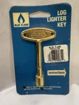 Blue Flame Log Fireplace Lighter Key With 1/4" Socket Brass Finish. Fixed Price $9.69.