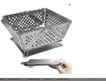 Portable Folding Bbq Grill Split Stainless Steel Fire Pit Stove. Fixed Price $57.52.