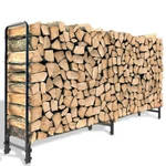 12FT/8FT Metal Firewood Rack Adjustable Outdoor Log Stacker For Patio. Fixed Price $55.90.