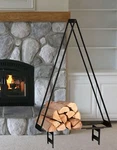 Pottery Barn Iron Tree Log Holder (large) Nib Feed Your Fireplace With Style!. Fixed Price $495.95.