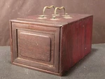 1800'S Regency Campaign Dovetailed Document Deed Chest Box Wood Cash Register Lg. Fixed Price $249.95.