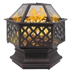 22'' Hexagonal Stove Wood Burning Fireplace Backyard Picnic. Fixed Price $44.56.