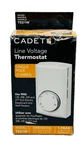 Cadet Single-pole 22 Amp Line Voltage Mechanical Wall-mount Thermostat White. Fixed Price $24.99.