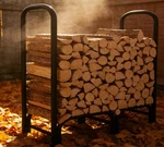 Calidola 4FT Heavy Duty Indoor Outdoor Firewood Log Rack - 330LB Capacity. Fixed Price $93.66.