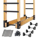 Eibikdi Firewood Outdoor, Adjustable Length Storage Brackets Kit, Log. Fixed Price $199.99.