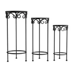 Pure Garden Plant Stands Set Of 3 Indoor Outdoor Nesting Wrought Iron Meta.... Fixed Price $87.68.