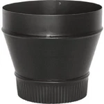 (2)-IMPERIAL 6 In. X 24 Ga. Thick Wall Black Stove Pipe Reducer BM0075. Fixed Price $61.89.