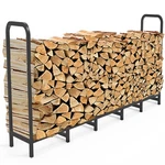 6.7FT Firewood Rack Holder Adjustable Heavy Duty Log Stacker Stand For. Fixed Price $83.84.