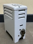 Vintage Gas Space Heater White Enamel For Display Decorative Martin Stove Co.. Fixed Price $79.00.