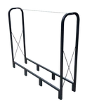 Firewood Rack Stand 4.1FT Heavy Duty Logs Holder For Outdoor Indoor, Matte Black. Fixed Price $150.99.