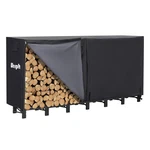 Firewood Rack 8FT Heavy Duty Outdoor Storage With Cover Black WR008 Werph. Fixed Price $154.99.