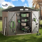8X6 Ft Full Size Outdoor Metal Storage Shed With Floor, Durable Garden. Fixed Price $529.14.