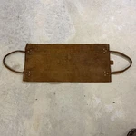 Action 5203 Genuine Leather Suede Log Carrier Tote Brown Firewood Holder Usa. Fixed Price $34.99.