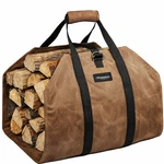 Amagabeli Garden & Home Firewood Carrier Waxed Canvas Bag Heavy Duty.... Fixed Price $40.21.