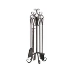 Panacea Products 15916 5-PIECE Scroll-top Fireplace Tool Set, Bronze Quantity. Fixed Price $85.08.
