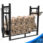 34 Indoor/outdoor Firewood Log Rack-steel Fireplace Storage Holder Heavy Duty. Fixed Price $70.80.