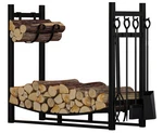 Fireplace Log Rack With Kindling Holder And Firewood Storage - Includes 4 Too.... Fixed Price $120.80.